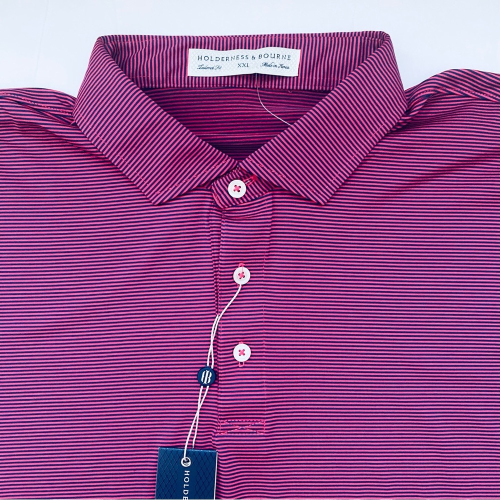 Holderness & Bourne The Perkins Polo XXL Navy & Liberty